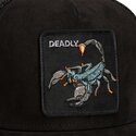 kepure-islenkta-juoda-snapback-suede-scorpion-microsuede-the-farm-goorin-bros