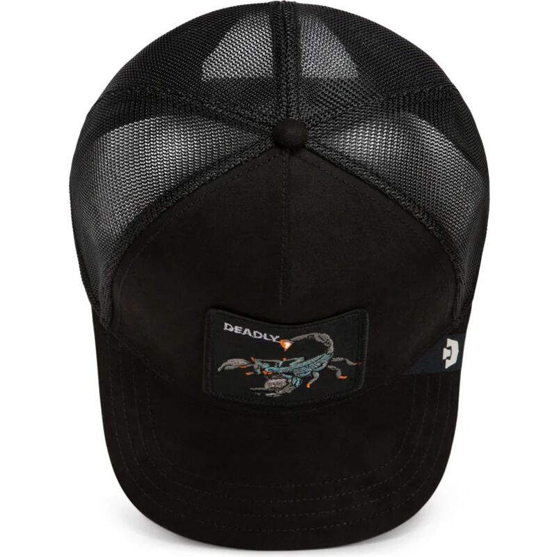 kepure-islenkta-juoda-snapback-suede-scorpion-microsuede-the-farm-goorin-bros