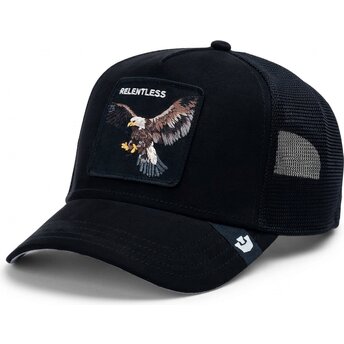 Kepurė išlenkta juoda snapback Suede Relentless Eagle...