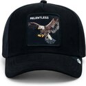 kepure-islenkta-juoda-snapback-suede-relentless-eagle-microsuede-the-farm-goorin-bros