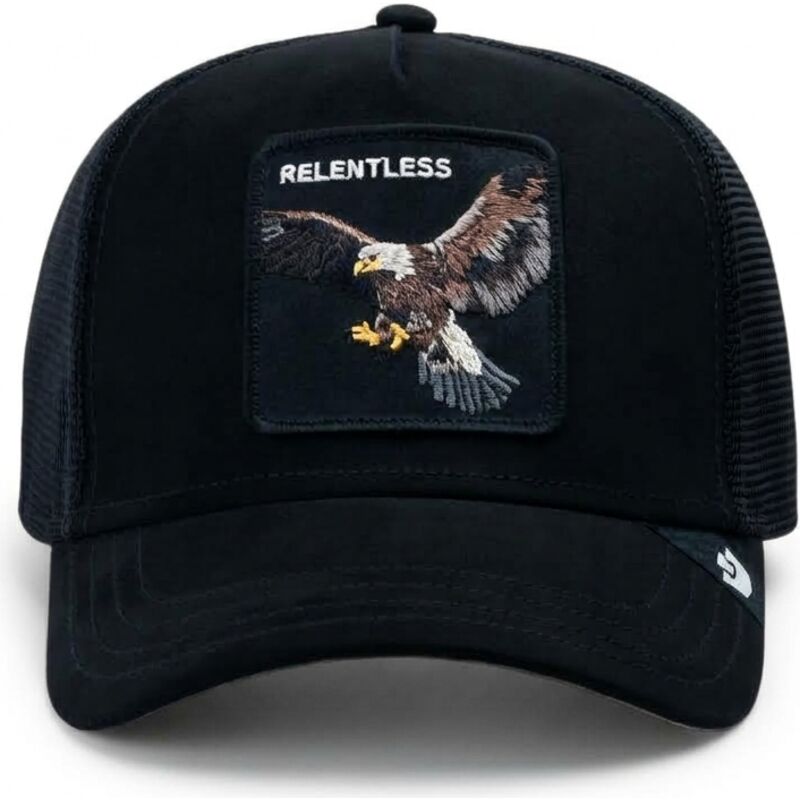 kepure-islenkta-juoda-snapback-suede-relentless-eagle-microsuede-the-farm-goorin-bros