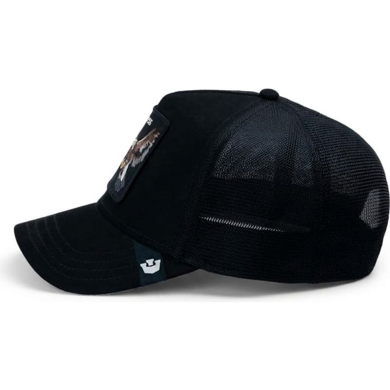 kepure-islenkta-juoda-snapback-suede-relentless-eagle-microsuede-the-farm-goorin-bros