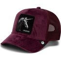 kepure-islenkta-raudona-snapback-velour-legend-the-farm-goorin-bros