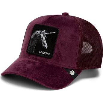Kepurė išlenkta raudona snapback Velour Legend The Farm Goorin Bros.