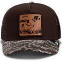 kepure-islenkta-ruda-snapback-engraved-dog-camo-glitch-the-farm-goorin-bros