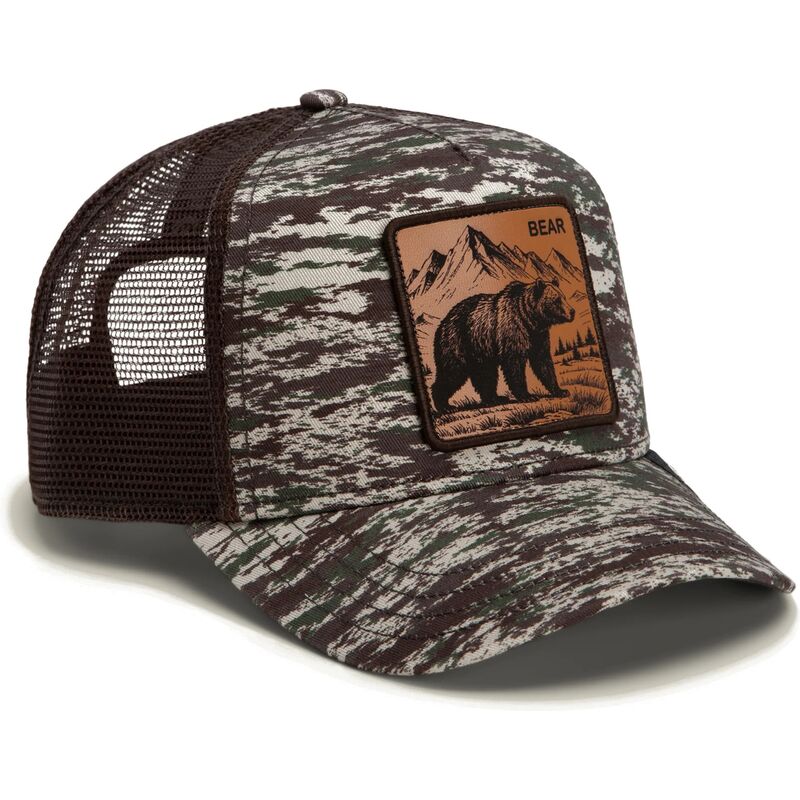 kepure-islenkta-kamufliazas-snapback-engraved-bear-camo-glitch-the-farm-goorin-bros