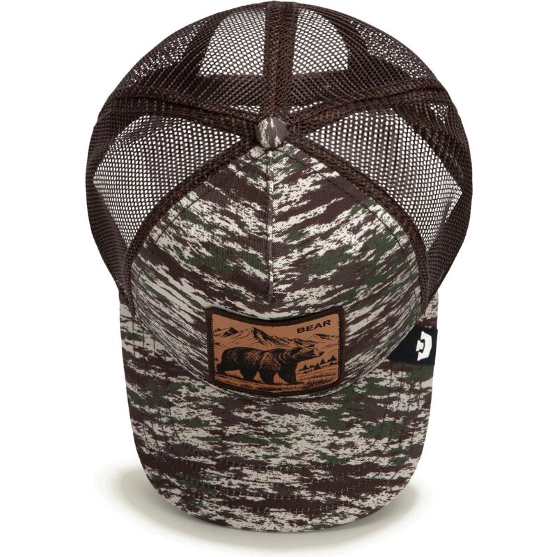 kepure-islenkta-kamufliazas-snapback-engraved-bear-camo-glitch-the-farm-goorin-bros