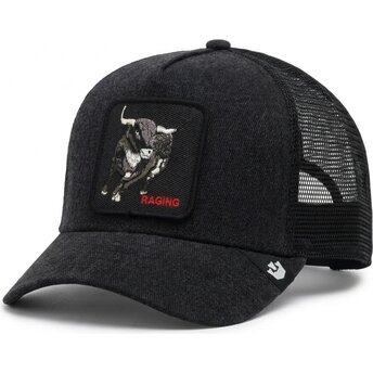 Kepurė išlenkta juoda snapback Raging Denim After Dark The Farm Goorin Bros.