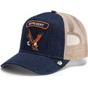 kepure-islenkta-tamsiai-melyna-snapback-represent-rocker-denim-after-dark-the-farm-goorin-bros