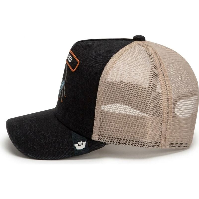 kepure-islenkta-juoda-snapback-wanted-rocker-denim-after-dark-the-farm-goorin-bros