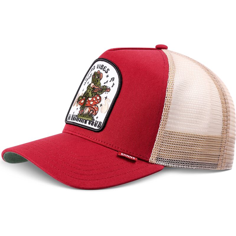 kepure-islenkta-raudona-snapback-hft-do-nothing-club-weird-vibes-frog-djinns
