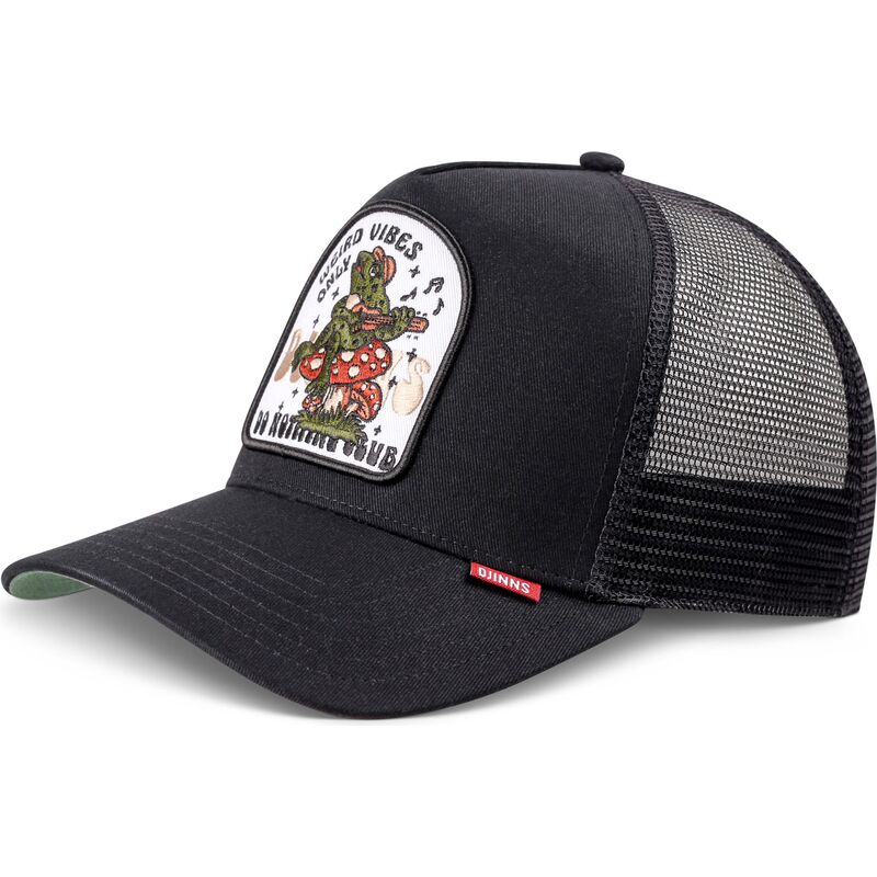 kepure-islenkta-juoda-snapback-hft-do-nothing-club-weird-vibes-frog-djinns