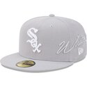 kepure-plokscia-pilka-priglundanti-59fifty-side-script-chicago-white-sox-mlb-new-era