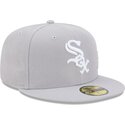 kepure-plokscia-pilka-priglundanti-59fifty-side-script-chicago-white-sox-mlb-new-era