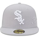 kepure-plokscia-pilka-priglundanti-59fifty-side-script-chicago-white-sox-mlb-new-era