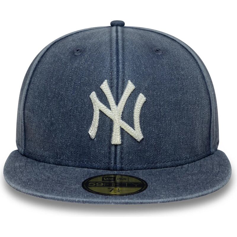 kepure-plokscia-tamsiai-melyna-priglundanti-59fifty-washed-new-york-yankees-mlb-new-era