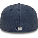 kepure-plokscia-tamsiai-melyna-priglundanti-59fifty-washed-new-york-yankees-mlb-new-era