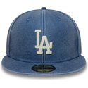 kepure-plokscia-melyna-priglundanti-59fifty-washed-los-angeles-dodgers-mlb-new-era