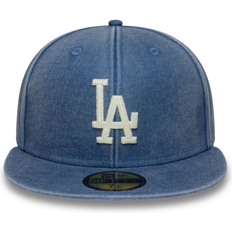 kepure-plokscia-melyna-priglundanti-59fifty-washed-los-angeles-dodgers-mlb-new-era