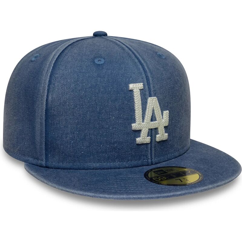 kepure-plokscia-melyna-priglundanti-59fifty-washed-los-angeles-dodgers-mlb-new-era