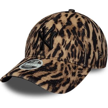 Kepurė išlenkta leopardinis reguliuojamas 9FORTY Ocelot Print New York Yankees MLB New Era