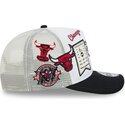 kepure-islenkta-balta-snapback-hardwood-classics-9fifty-a-frame-precurved-chicago-bulls-nba-new-era