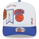 kepure-islenkta-balta-snapback-hardwood-classics-9fifty-a-frame-precurved-new-york-knicks-nba-new-era