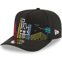 kepure-islenkta-juoda-snapback-9fifty-a-frame-precurved-skyline-los-angeles-dodgers-mlb-new-era