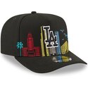kepure-islenkta-juoda-snapback-9fifty-a-frame-precurved-skyline-los-angeles-dodgers-mlb-new-era
