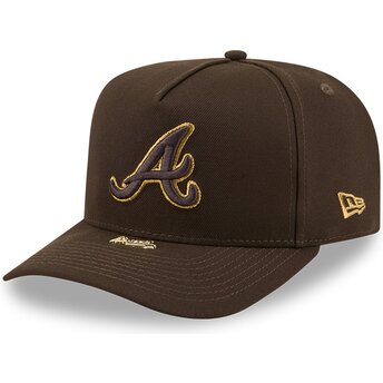 Kepurė išlenkta ruda snapback 9FIFTY A Frame Precurved Visor Pin Atlanta Braves MLB New Era