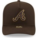 kepure-islenkta-ruda-snapback-9fifty-a-frame-precurved-visor-pin-atlanta-braves-mlb-new-era