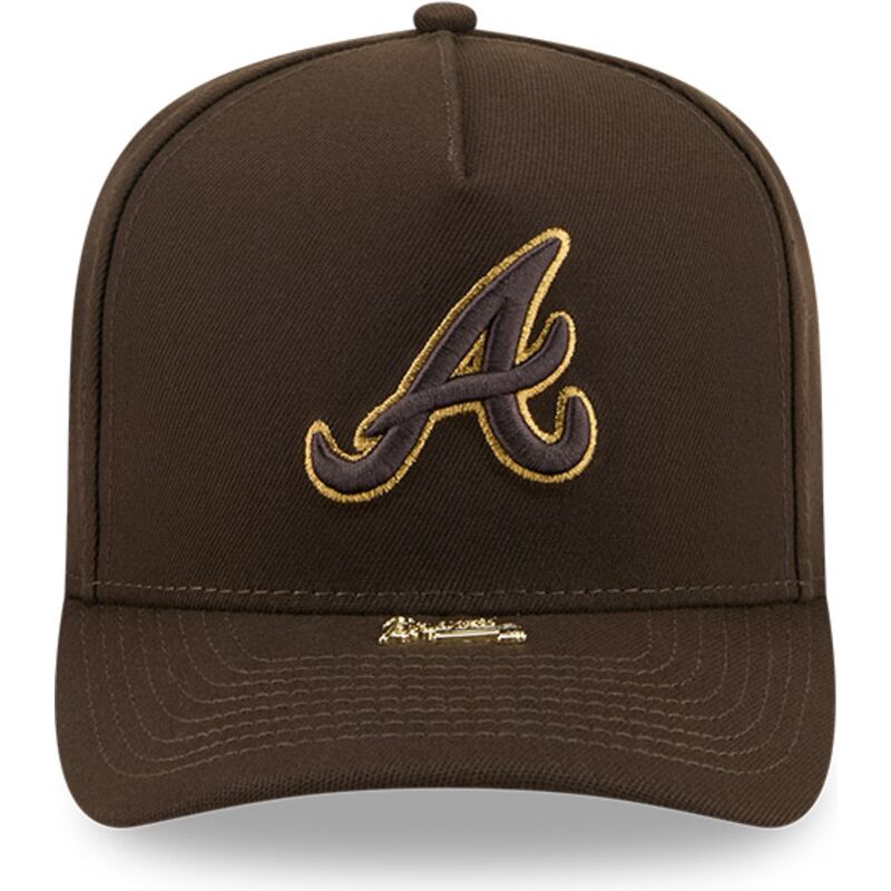 kepure-islenkta-ruda-snapback-9fifty-a-frame-precurved-visor-pin-atlanta-braves-mlb-new-era