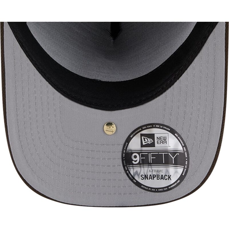 kepure-islenkta-ruda-snapback-9fifty-a-frame-precurved-visor-pin-atlanta-braves-mlb-new-era