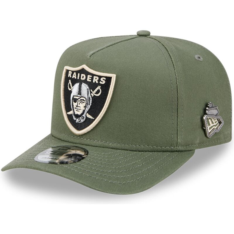 kepure-islenkta-zalia-snapback-9fifty-a-frame-precurved-side-pin-las-vegas-raiders-nfl-new-era