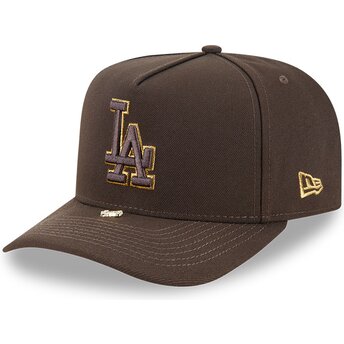 Kepurė išlenkta ruda snapback 9FIFTY A Frame Precurved Visor Pin Los Angeles Dodgers MLB New Era