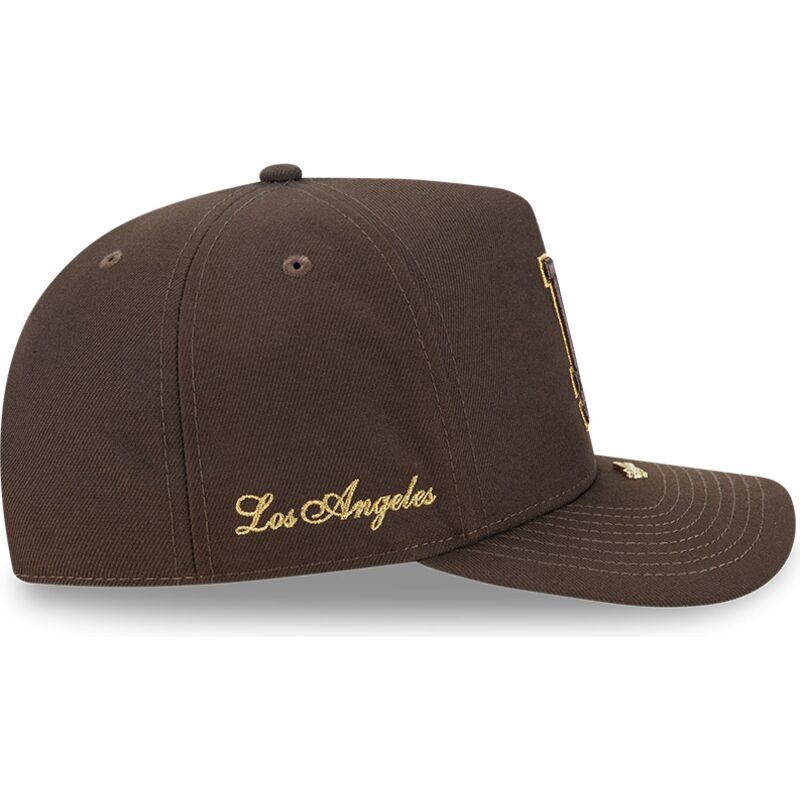 kepure-islenkta-ruda-snapback-9fifty-a-frame-precurved-visor-pin-los-angeles-dodgers-mlb-new-era
