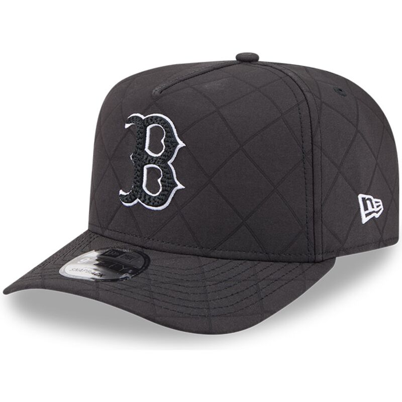 kepure-islenkta-juoda-snapback-9fifty-a-frame-precurved-checkered-boston-red-sox-mlb-new-era