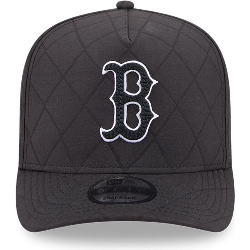 kepure-islenkta-juoda-snapback-9fifty-a-frame-precurved-checkered-boston-red-sox-mlb-new-era