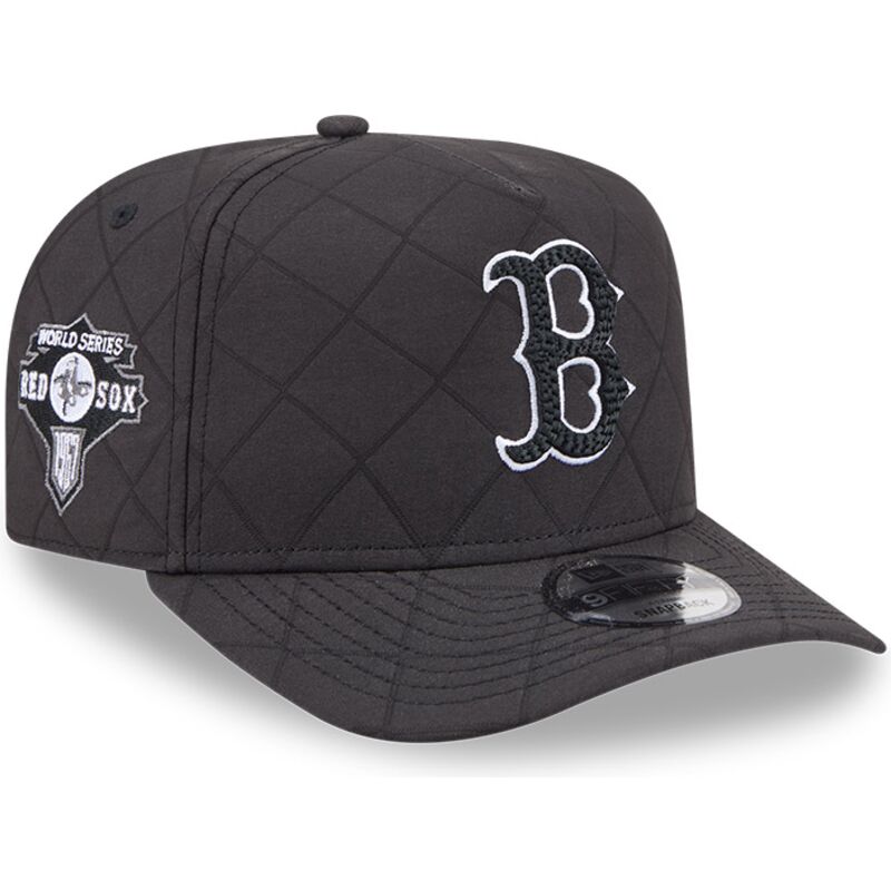kepure-islenkta-juoda-snapback-9fifty-a-frame-precurved-checkered-boston-red-sox-mlb-new-era