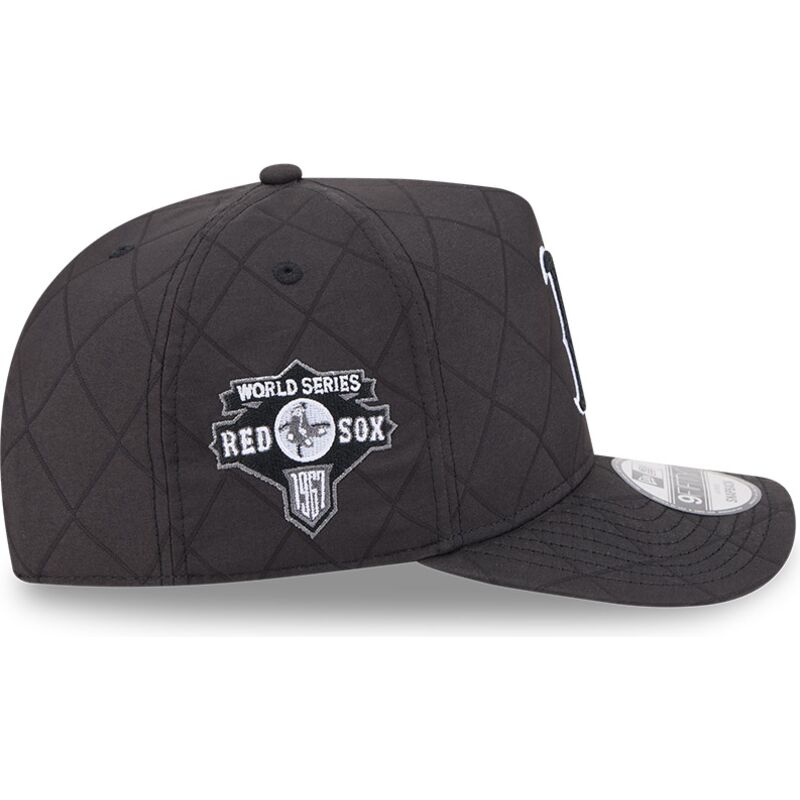 kepure-islenkta-juoda-snapback-9fifty-a-frame-precurved-checkered-boston-red-sox-mlb-new-era