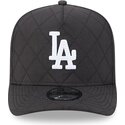 kepure-islenkta-juoda-snapback-9fifty-a-frame-precurved-checkered-los-angeles-dodgers-mlb-new-era