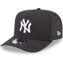 kepure-islenkta-juoda-snapback-9fifty-a-frame-precurved-checkered-new-york-yankees-mlb-new-era