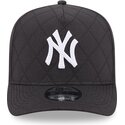 kepure-islenkta-juoda-snapback-9fifty-a-frame-precurved-checkered-new-york-yankees-mlb-new-era