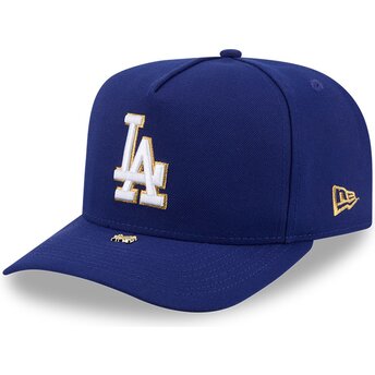 Kepurė išlenkta mėlyna snapback 9FIFTY A Frame Precurved Visor Pin Los Angeles Dodgers MLB New Era