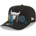 kepure-islenkta-juoda-snapback-9fifty-a-frame-precurved-skyline-chicago-bulls-nba-new-era