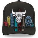 kepure-islenkta-juoda-snapback-9fifty-a-frame-precurved-skyline-chicago-bulls-nba-new-era