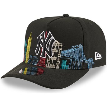 Kepurė išlenkta juoda snapback 9FIFTY A Frame Precurved Skyline New York Yankees MLB New Era