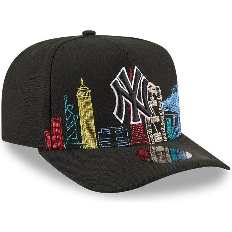kepure-islenkta-juoda-snapback-9fifty-a-frame-precurved-skyline-new-york-yankees-mlb-new-era