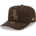kepure-islenkta-ruda-snapback-9fifty-a-frame-precurved-visor-pin-chicago-white-sox-mlb-new-era