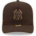 kepure-islenkta-ruda-snapback-9fifty-a-frame-precurved-visor-pin-new-york-yankees-mlb-new-era